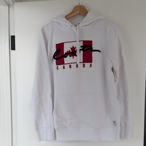 Roots White Canada Hoodie
